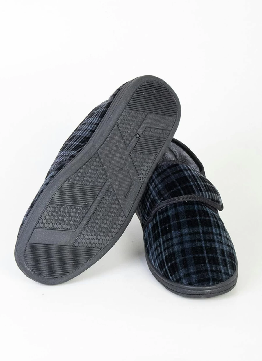 James Pringle Men's Quick-Fastening Touch Fasten Slippers