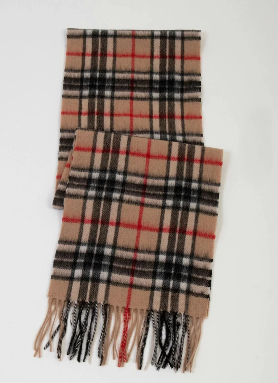 James Pringle Weavers Women's Pure Wool Check Scarf - Soft Tartan Plaid Wrap for Winter