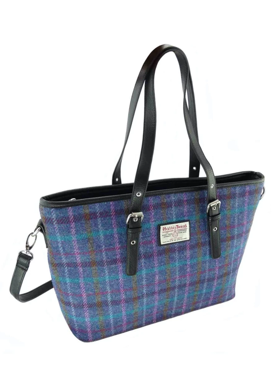 Harris Tweed Women's Tote Bag - Classic Handmade Wool Shoulder Bag