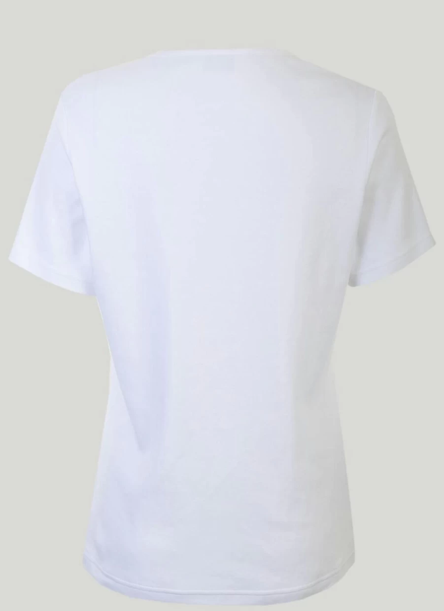 Isle Women's Keyhole Neckline T-Shirt - Stylish Casual Top for Everyday Wear