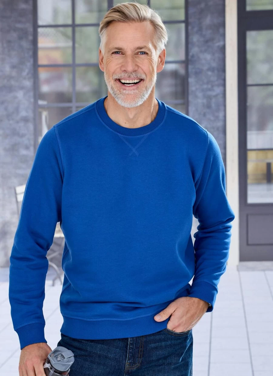 James Pringle Men's Classic Crew Neck Sweatshirt - Comfortable Cotton Blend Pullover for Casual Wear