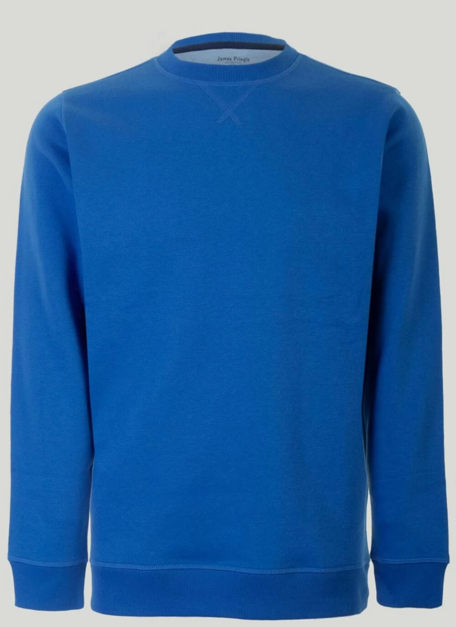 James Pringle Men's Classic Crew Neck Sweatshirt - Comfortable Cotton Blend Pullover for Casual Wear