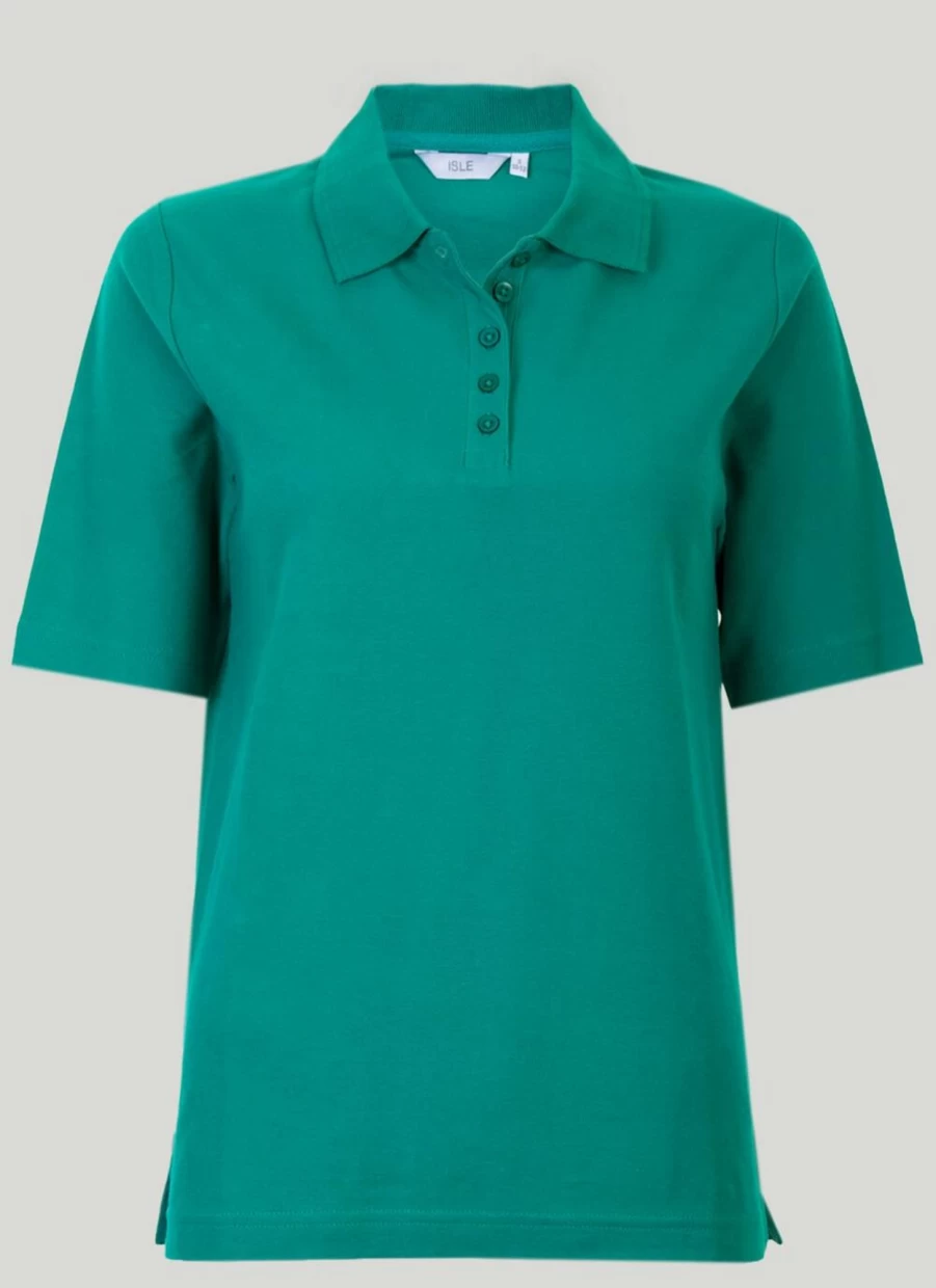 Isle Women's Classic Polo Shirt - Comfortable & Stylish Casual Top