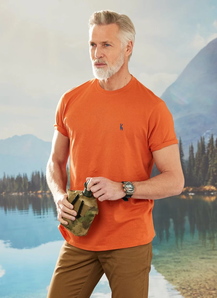 PG Field Men's Classic Crew Neck T-Shirt - Comfortable Cotton Essential Tee