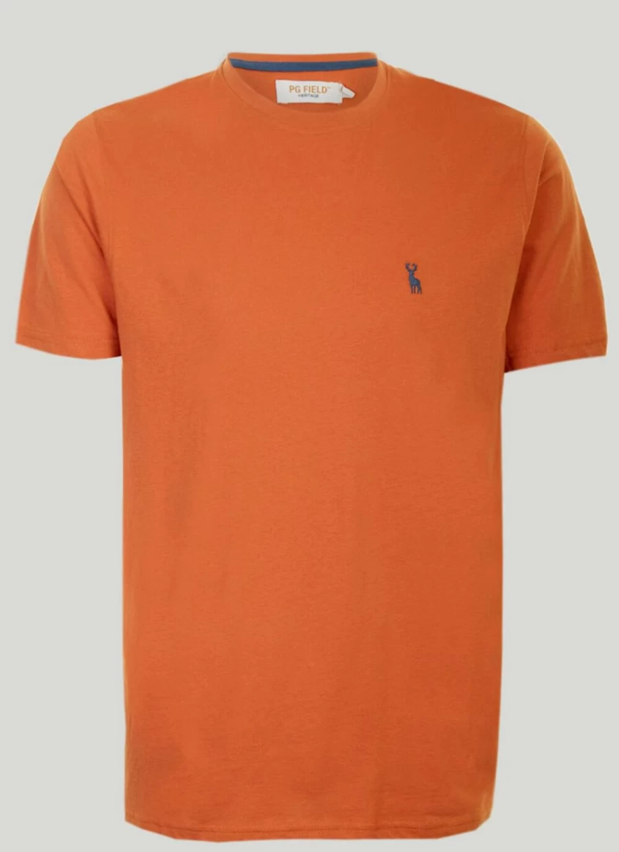 PG Field Men's Classic Crew Neck T-Shirt - Comfortable Cotton Essential Tee