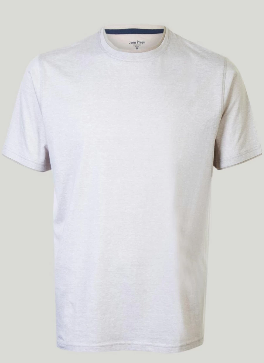 James Pringle Men's Classic Crew Neck T-Shirt - Soft Cotton Essential Tee