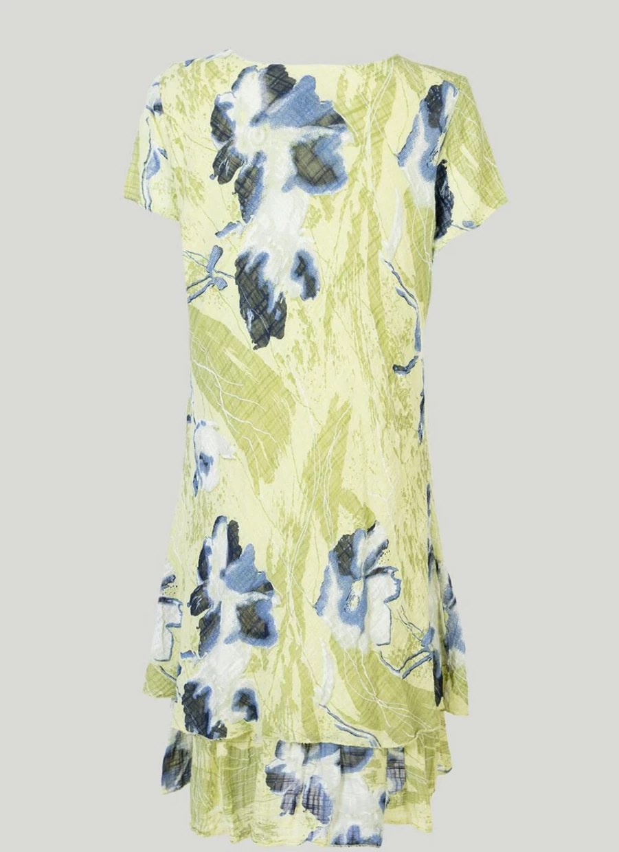 "Sugar Crisp Women's Sage Green Floral Print Summer Dress – Elegant Boho Style"