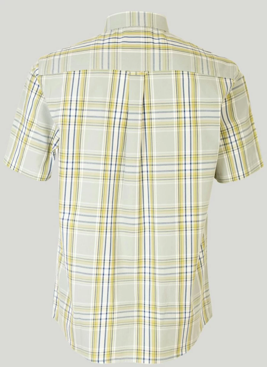 James Pringle Men's Classic Short Sleeve Cotton Shirt - Comfortable & Breathable Casual Wear