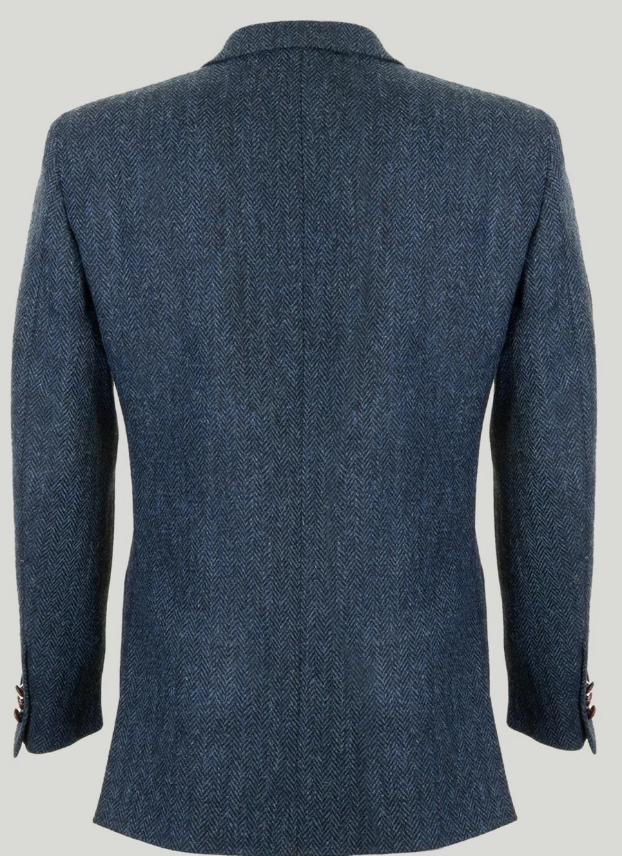 Harris Tweed Men's Benbecula Jacket - Classic Wool Outerwear for Men