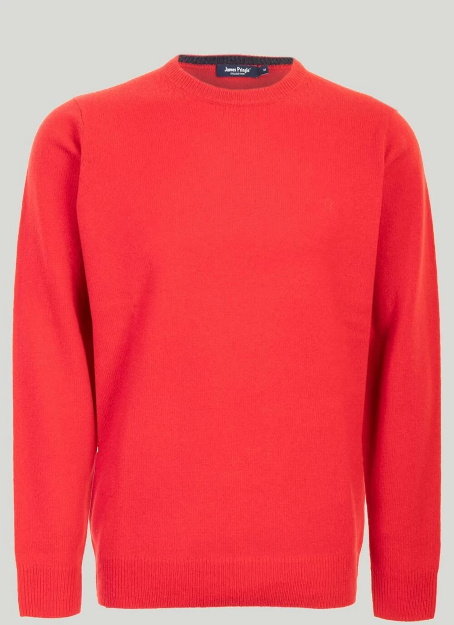 James Pringle Men's Machine Washable Lambswool Jumper - Soft & Durable Knit Sweater