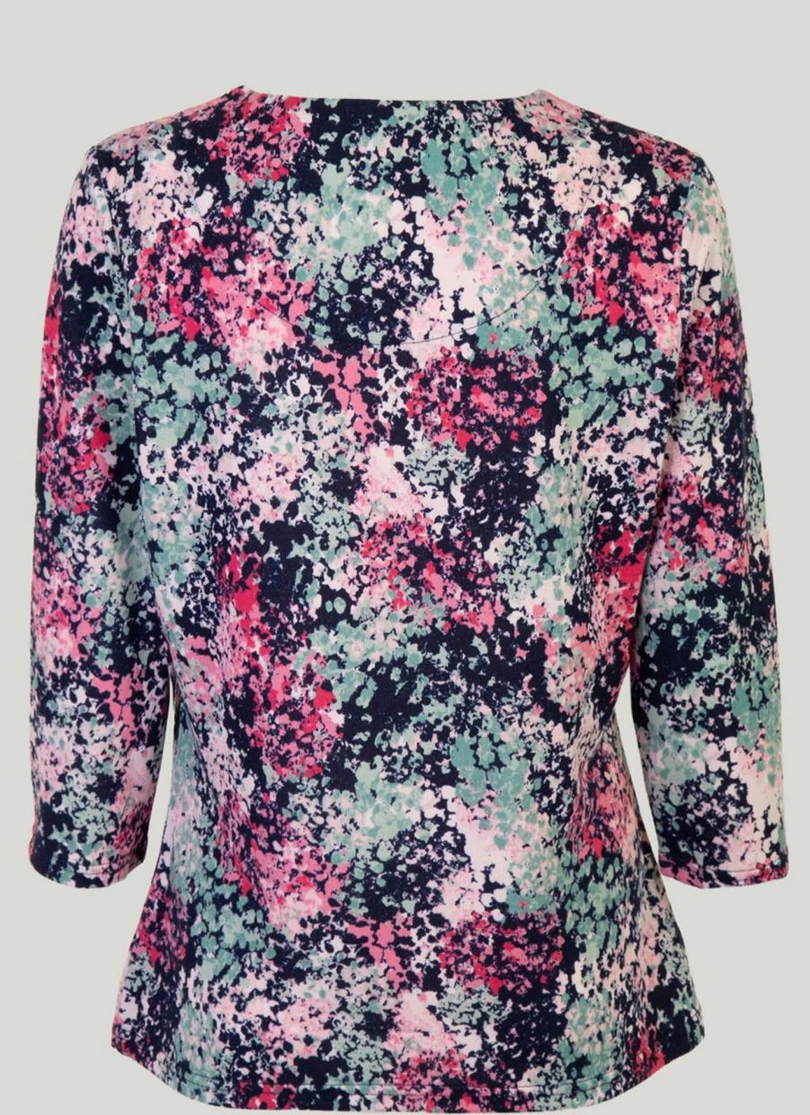 Honor Millburn Women's Printed Jersey Top - Stylish Comfort Fit T-Shirt
