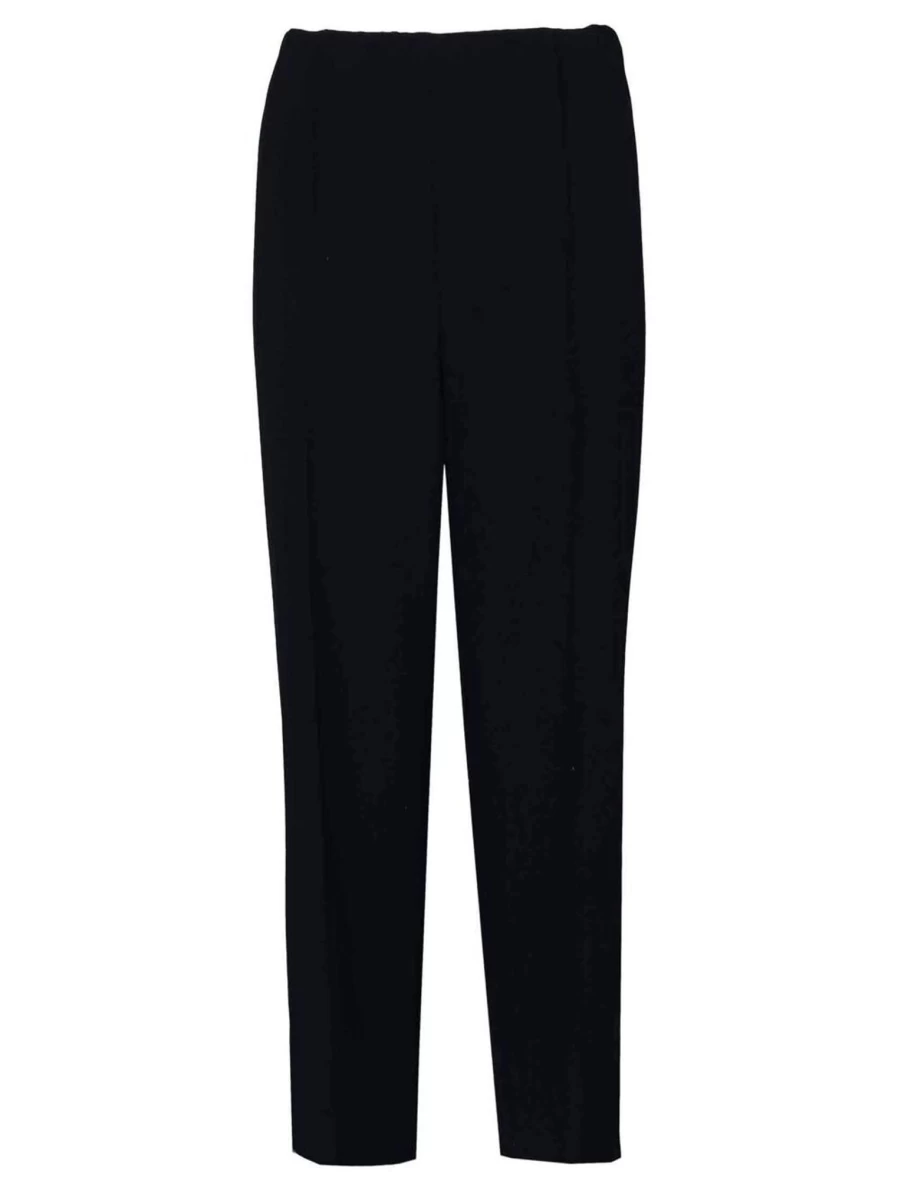 Isle Women's Navy Comfort Fit Trousers - Classic Stretch Casual Pants