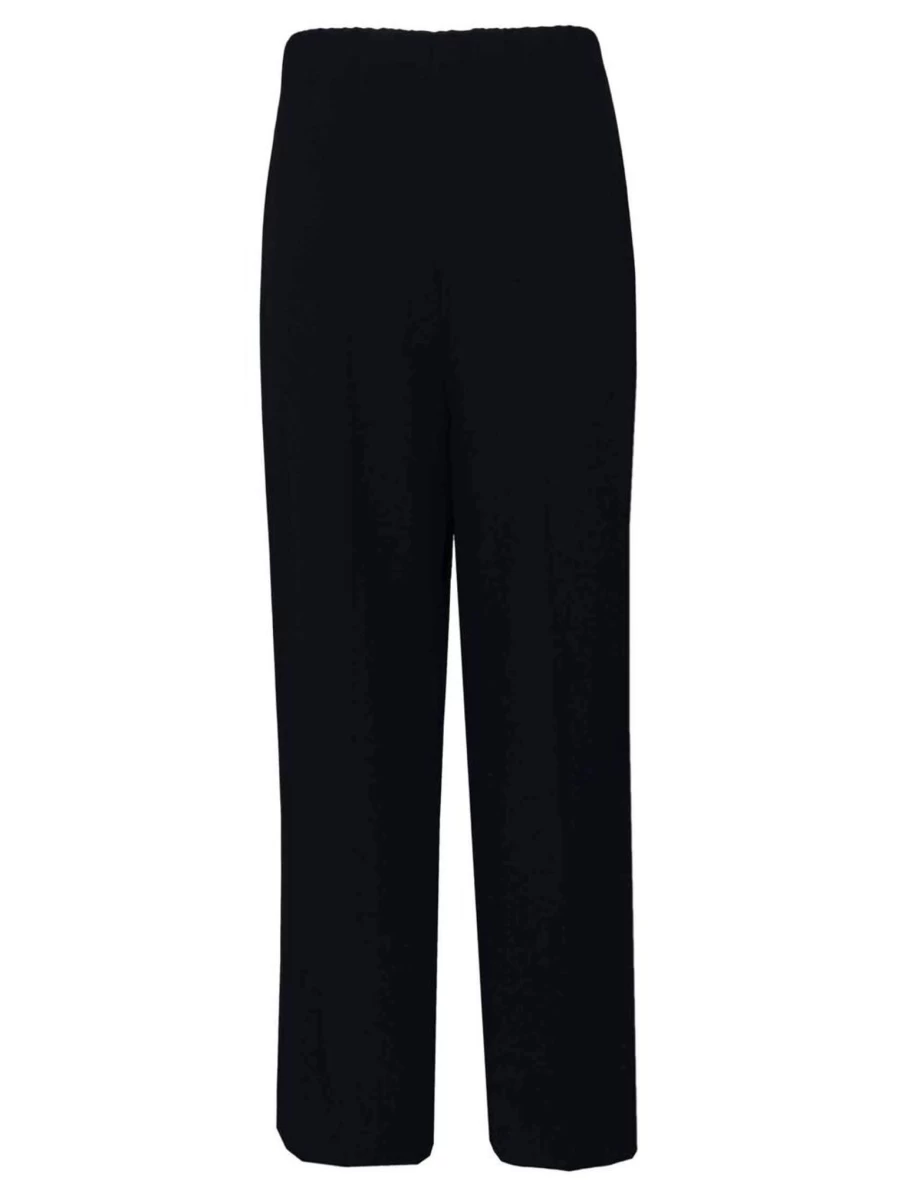 Isle Women's Navy Comfort Fit Trousers - Classic Stretch Casual Pants
