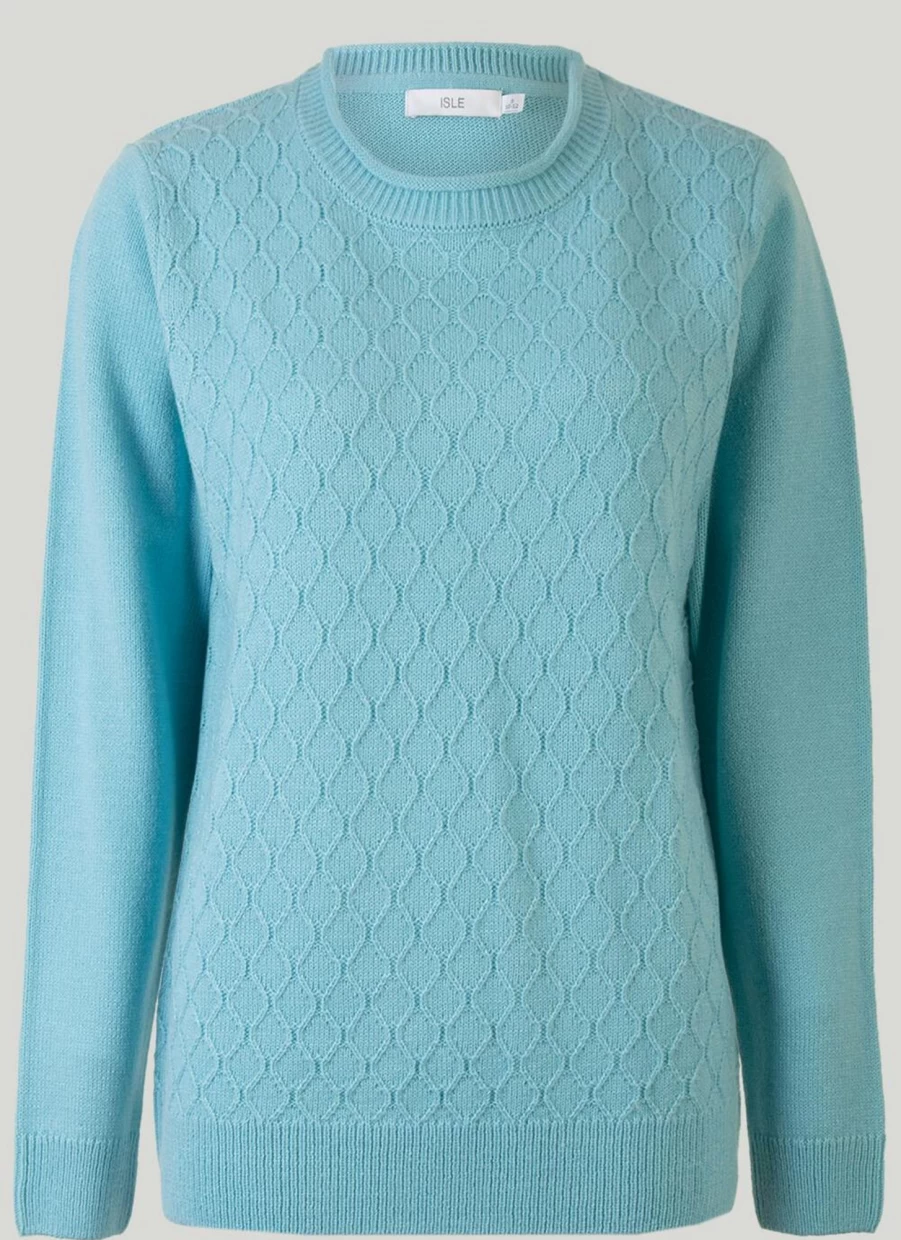 Isle Women's Crew Neck Jumper - Soft Knit Sweater for Casual Comfort