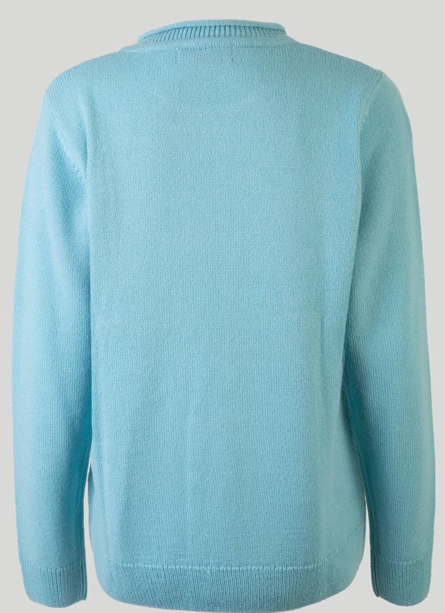 Isle Women's Crew Neck Jumper - Soft Knit Sweater for Casual Comfort