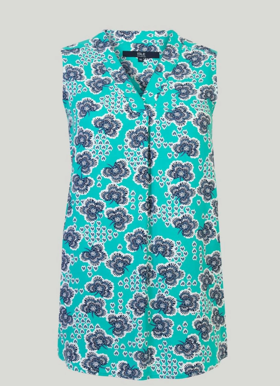 "Isle Women's Floral Print Blouse - Stylish Flowy Top for Women"