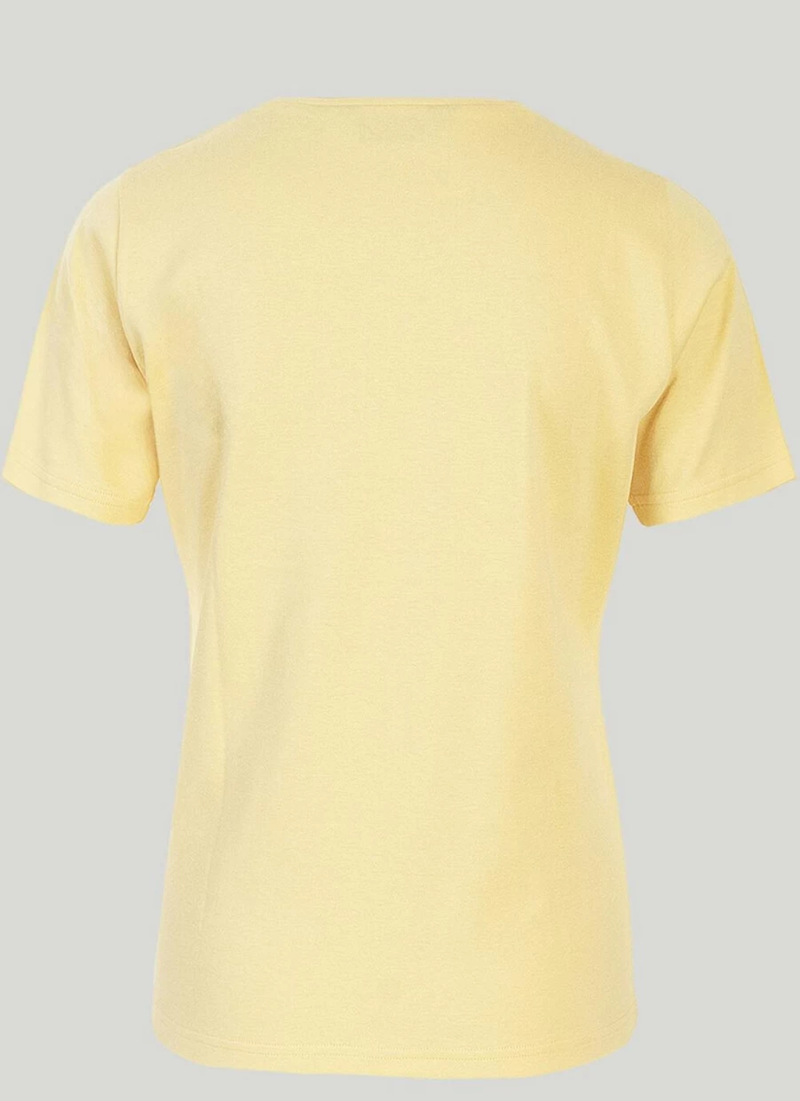 Honor Millburn Women's Embroidered Cotton T-Shirt - Elegant Casual Top for Everyday Wear
