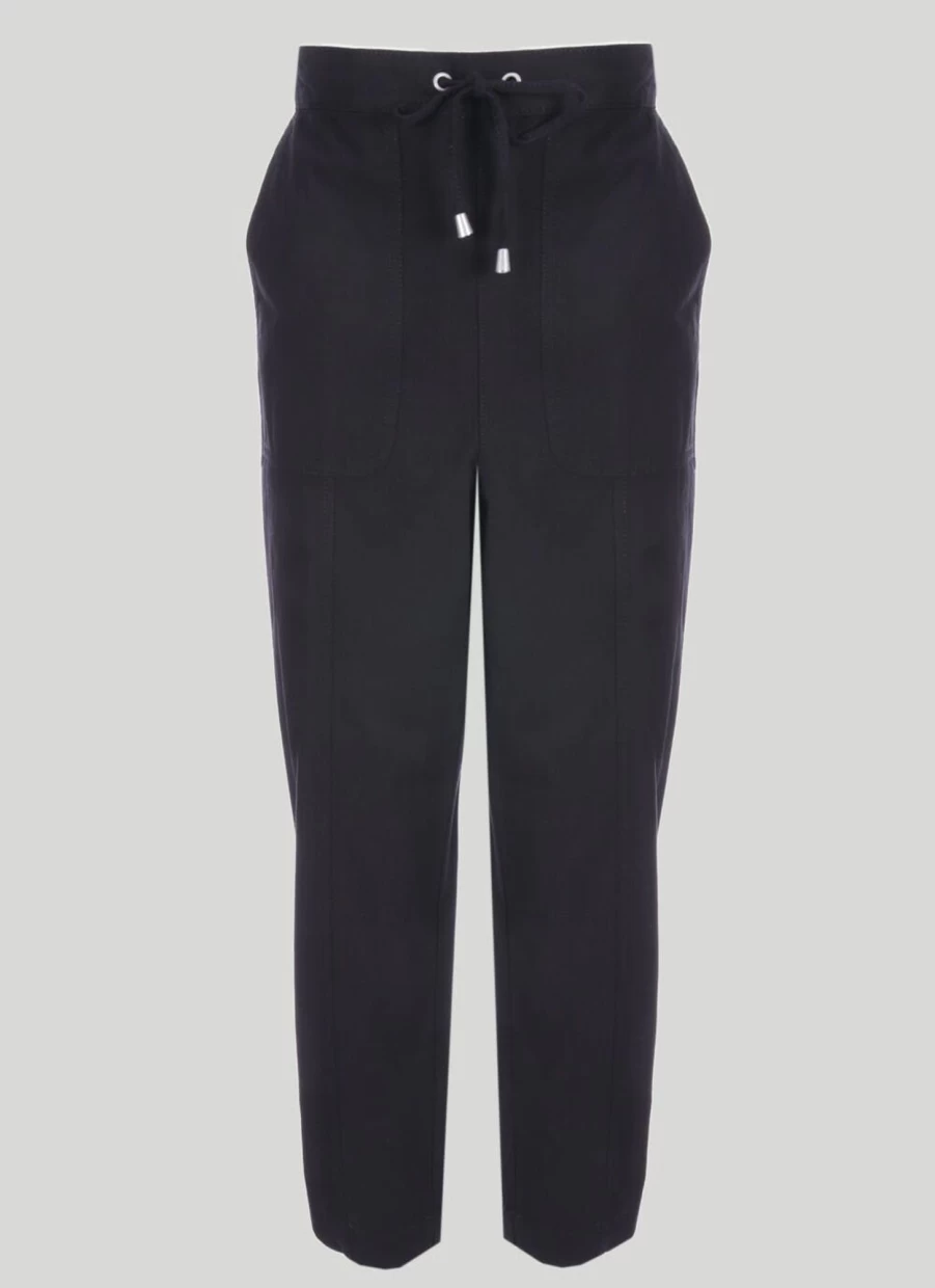 "Isle Women's 28" Chambray Trousers – Comfortable & Stylish Casual Pants"