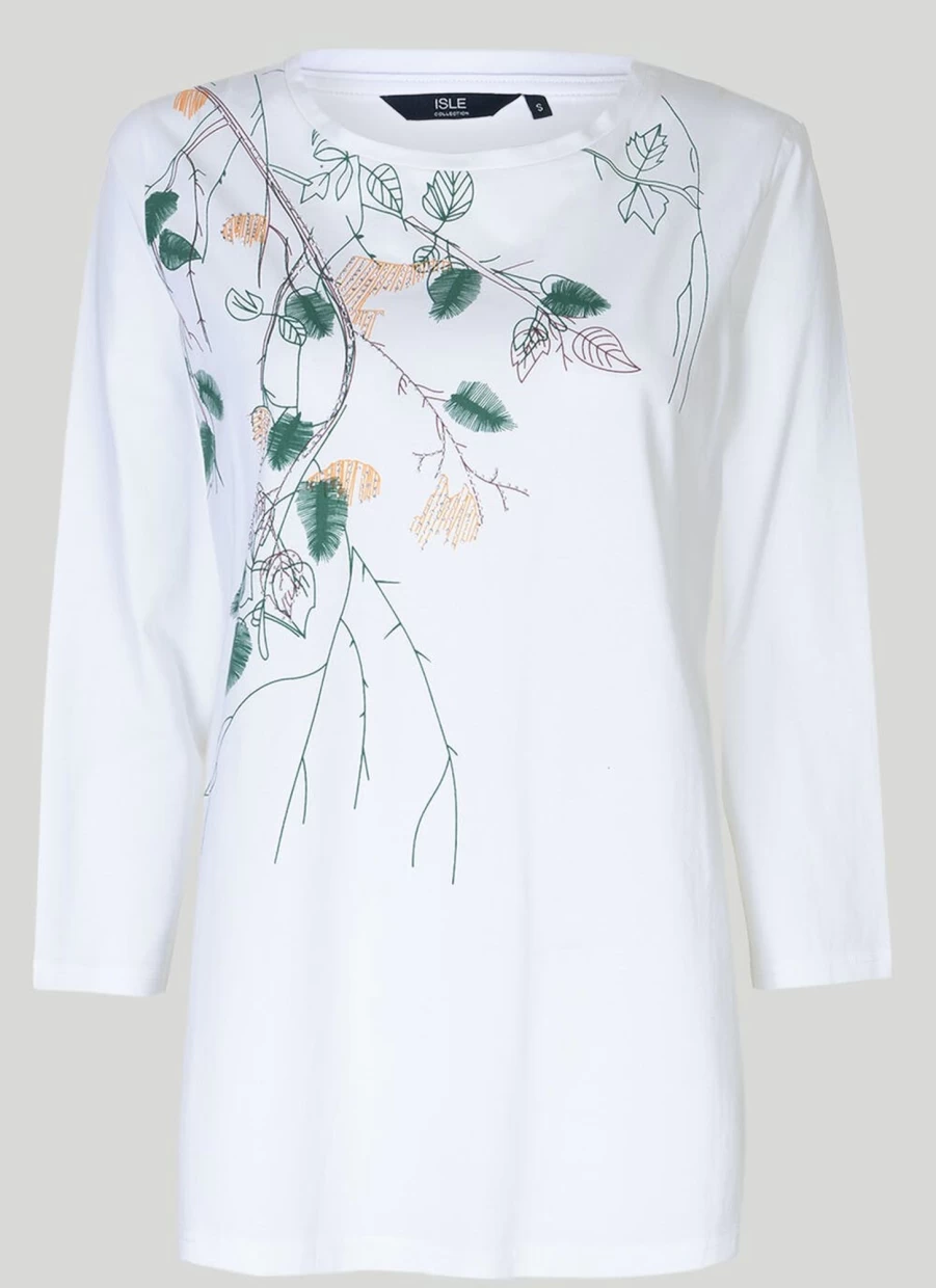 Isle Women's Printed Jersey Top - Comfortable & Stylish Casual Wear