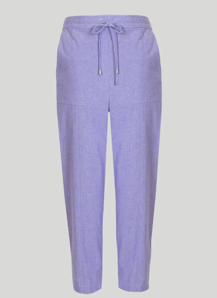Isle Women's 30" Chambray Trousers - Lightweight Casual Pants for Women