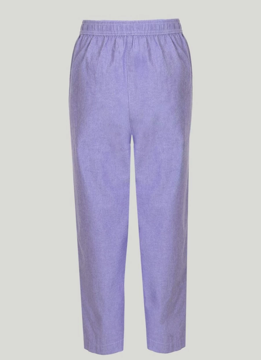 Isle Women's 30" Chambray Trousers - Lightweight Casual Pants for Women