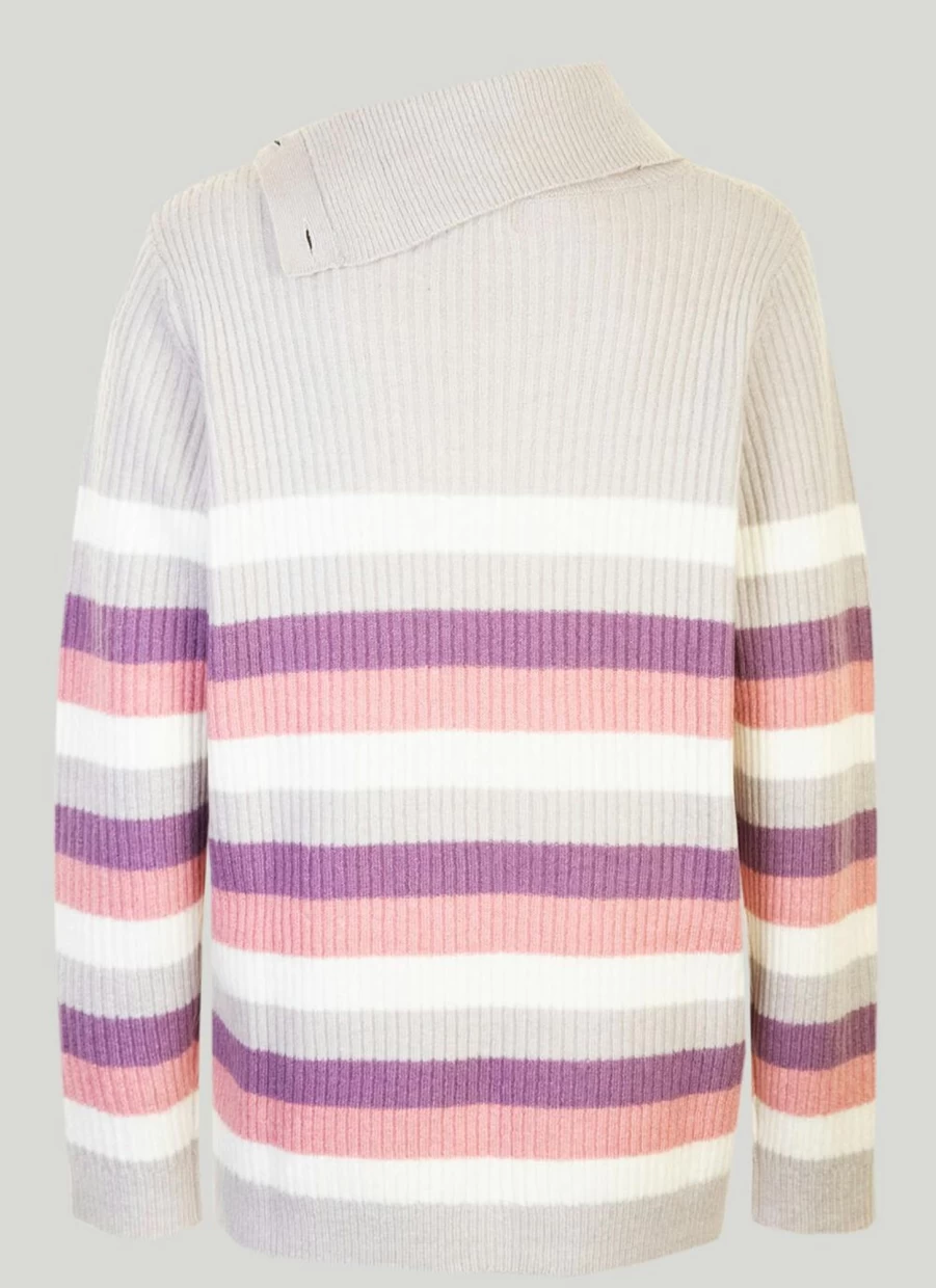 Isle Women's Stripe Jumper - Soft Knit Casual Sweater for Women
