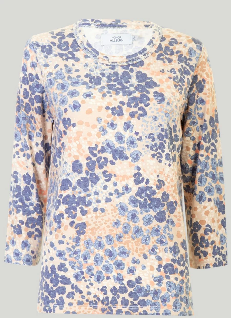 Honor Millburn Women's Stone Print Top - Stylish & Comfortable Blouse for Casual Wear