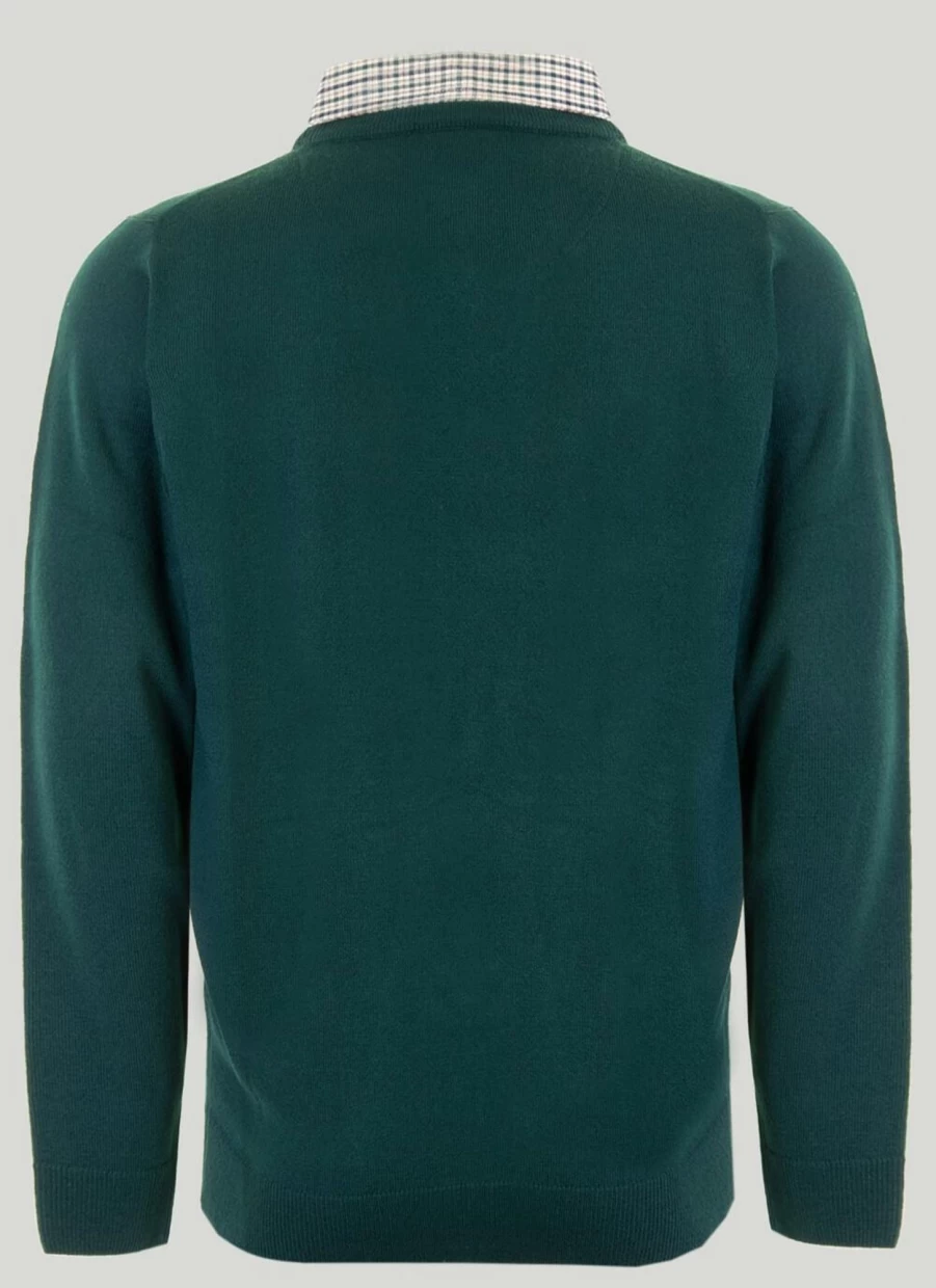 James Pringle Men's Mock Neck Fine Knit Jumper - Slim Fit Casual Pullover Sweater