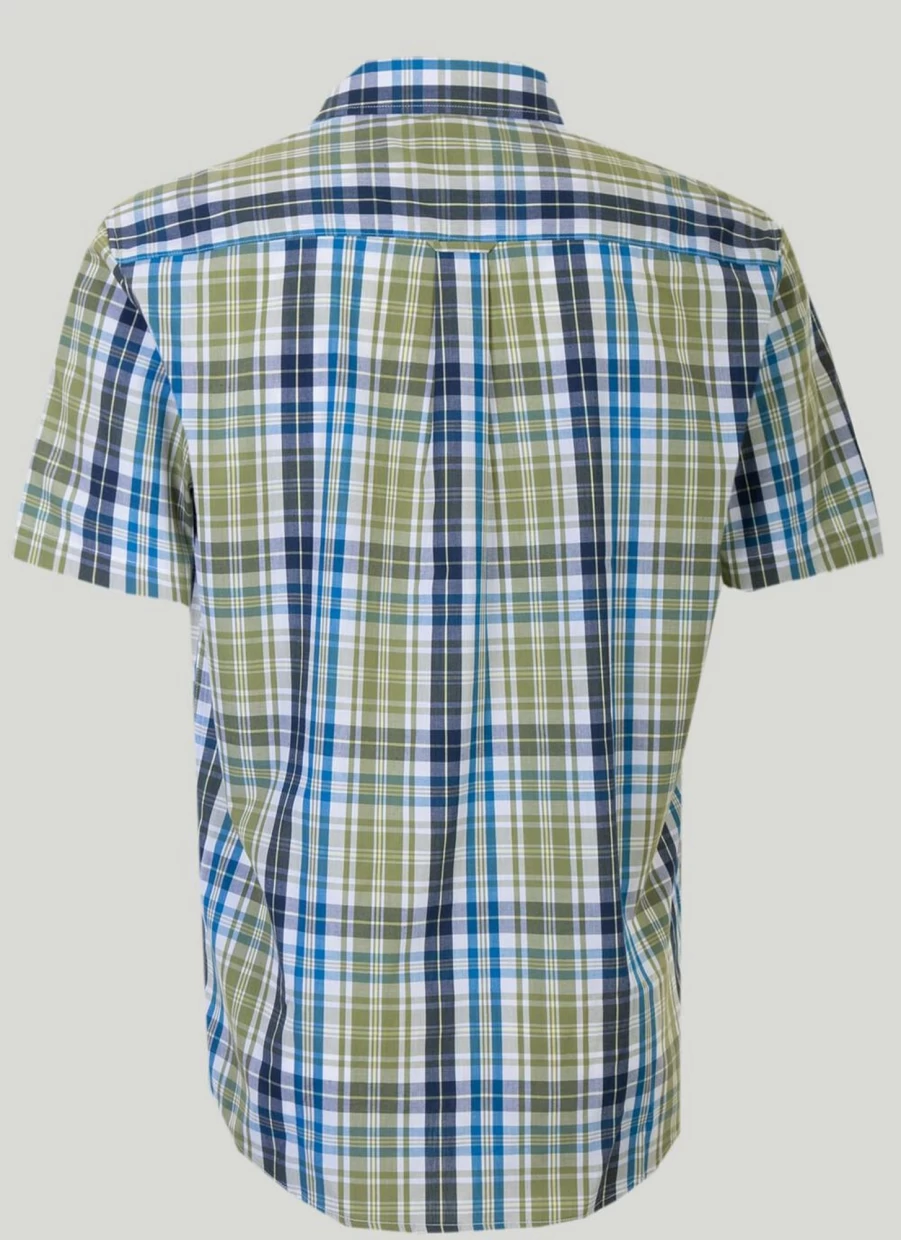 James Pringle Men's Classic Check Shirt - Premium Tartan Plaid Button-Down Shirt