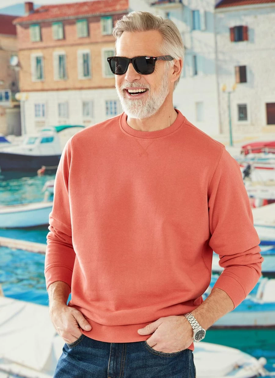 James Pringle Men's Crew Neck Sweatshirt - Classic Cotton Comfort Fit Pullover