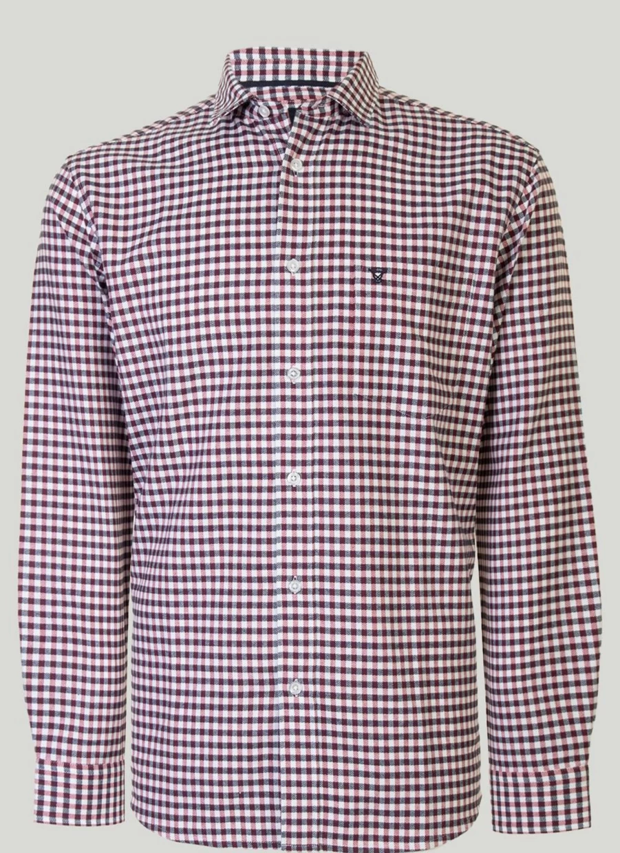 James Pringle Men's Long Sleeve Cotton Check Shirt - Classic Plaid Button Down for Men