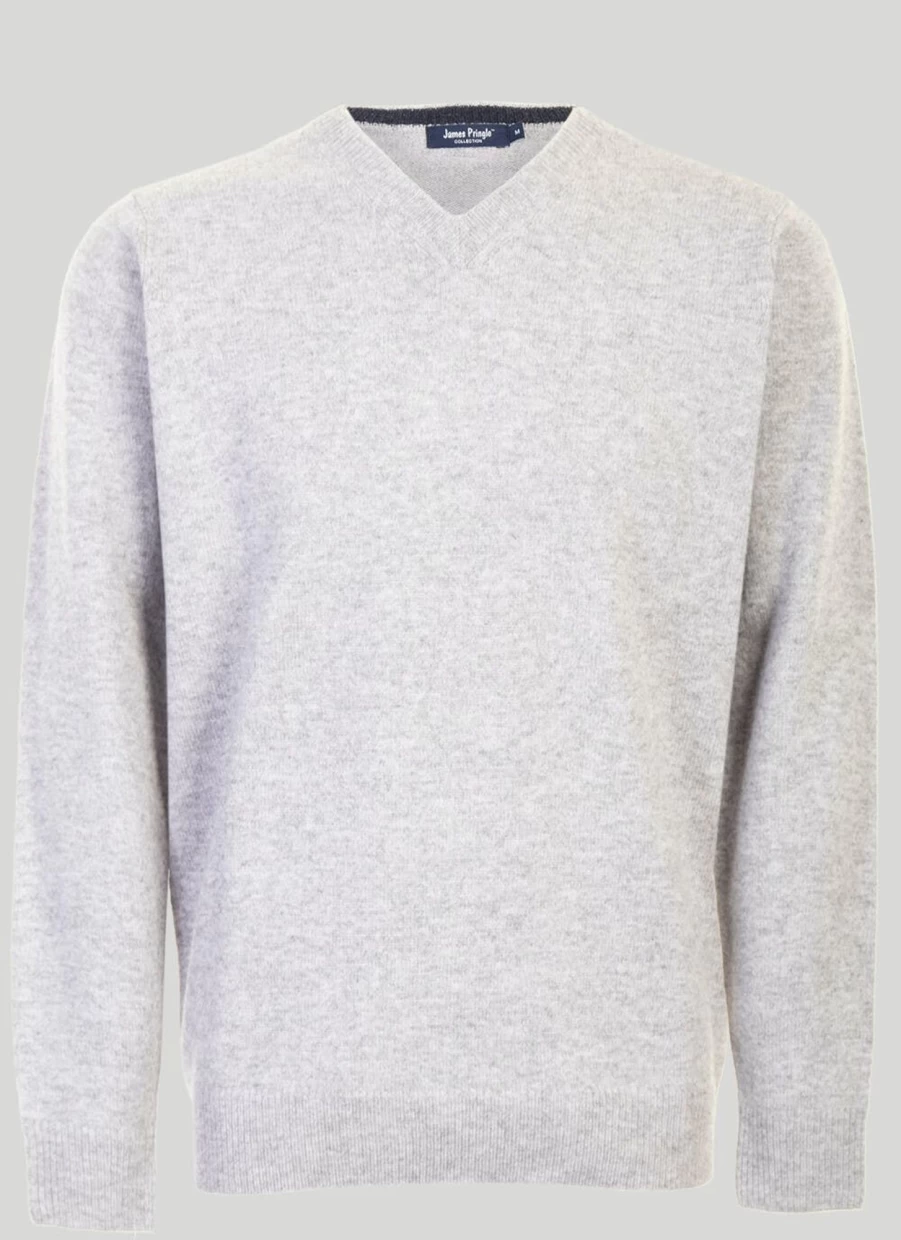 James Pringle Men's Machine Washable Lambswool Jumper - Soft & Durable Knit Sweater