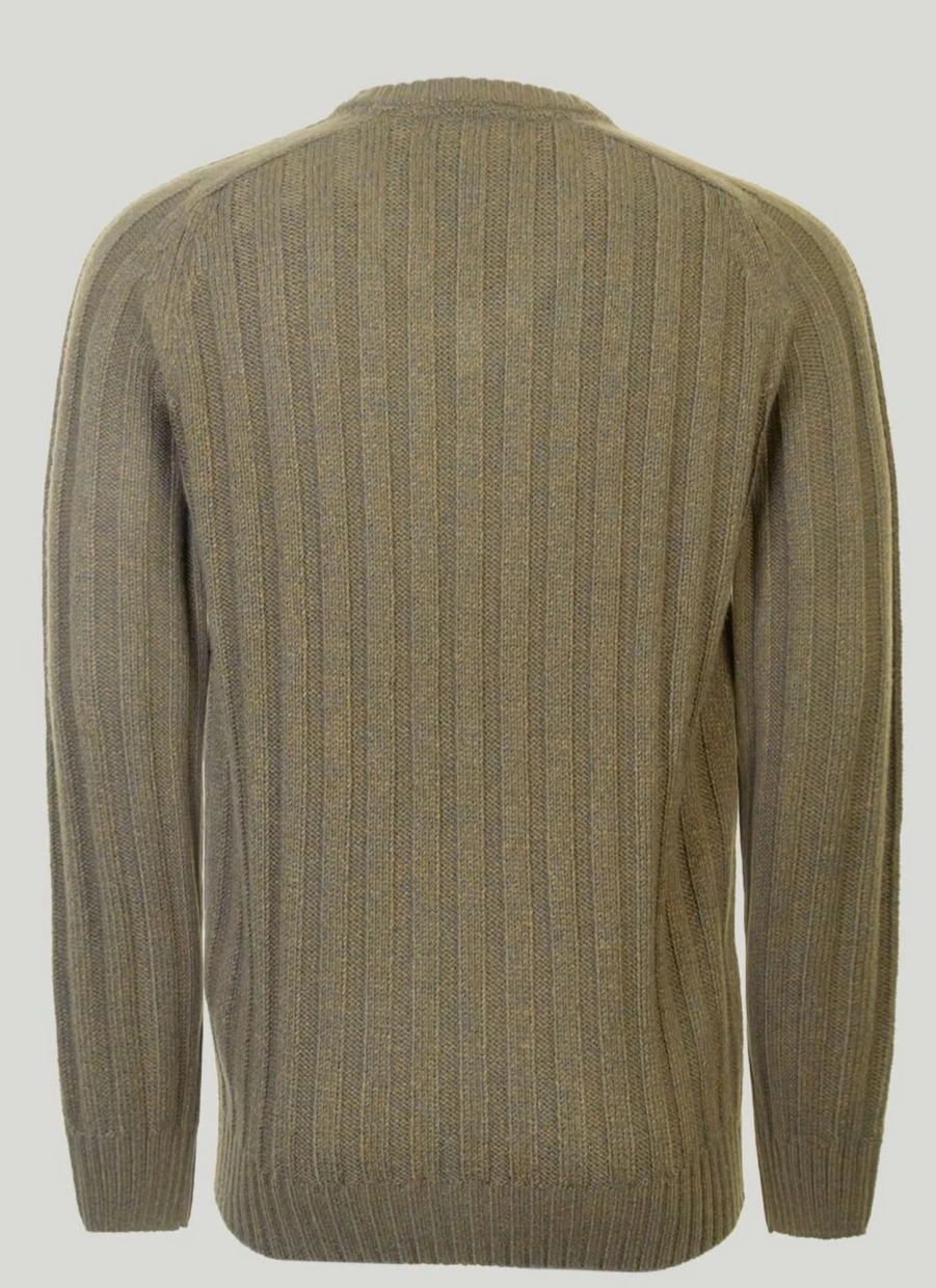 PG Field Men's Slim Fit V-Neck Ribbed Knit Jumper Soft Casual Pullover Sweater