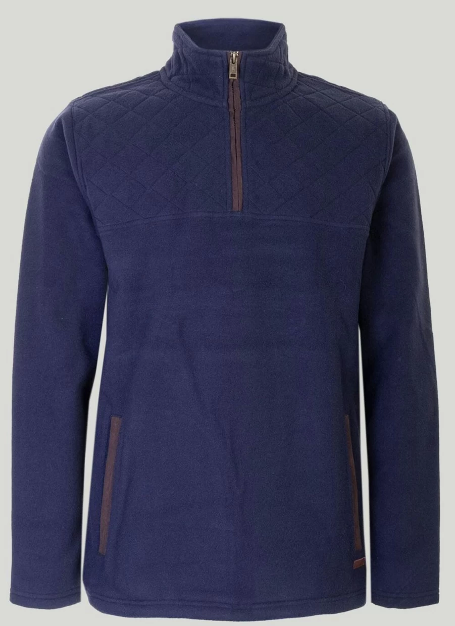 PG Field Men's Quilted Fleece Jacket - Warm Winter Top for Outdoor Activities