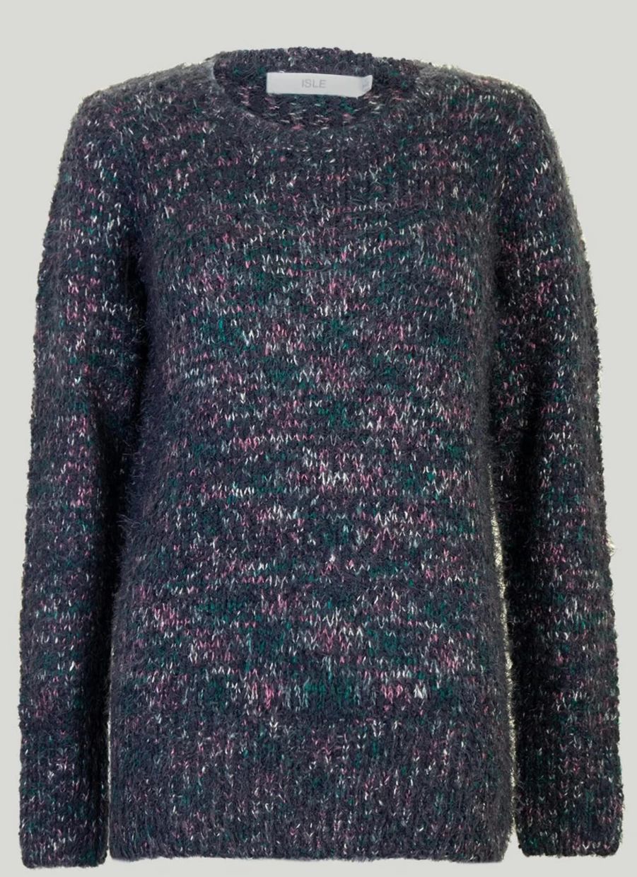 Isle Women's Textured Knit Jumper - Cozy Cable Sweater for Women