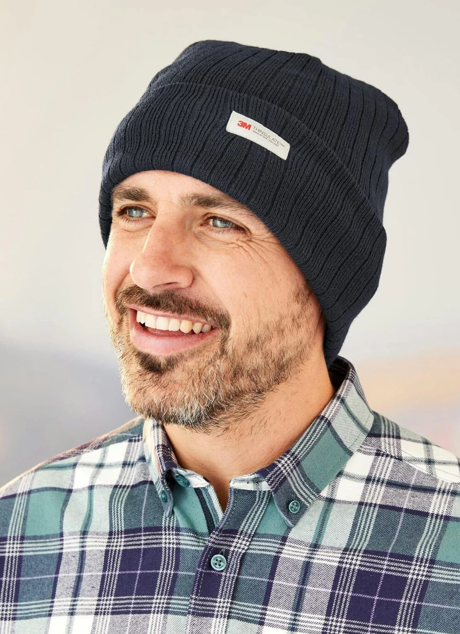 James Pringle Men's Thinsulate Knitted Winter Hat for Warmth & Comfort