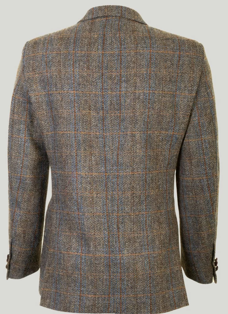 Harris Tweed Men's Bute Jacket - Classic British Style Coat for Gentlemen