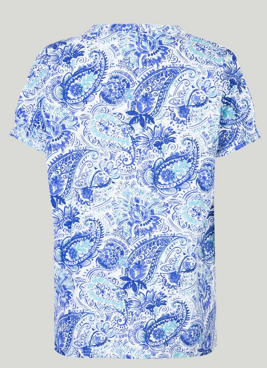 Isle Women's Printed V-Neck T-Shirt - Stylish Casual Top