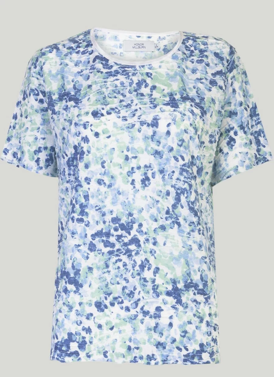 Honor Millburn Women's Printed Wave Graphic T-Shirt - Stylish Casual Tee