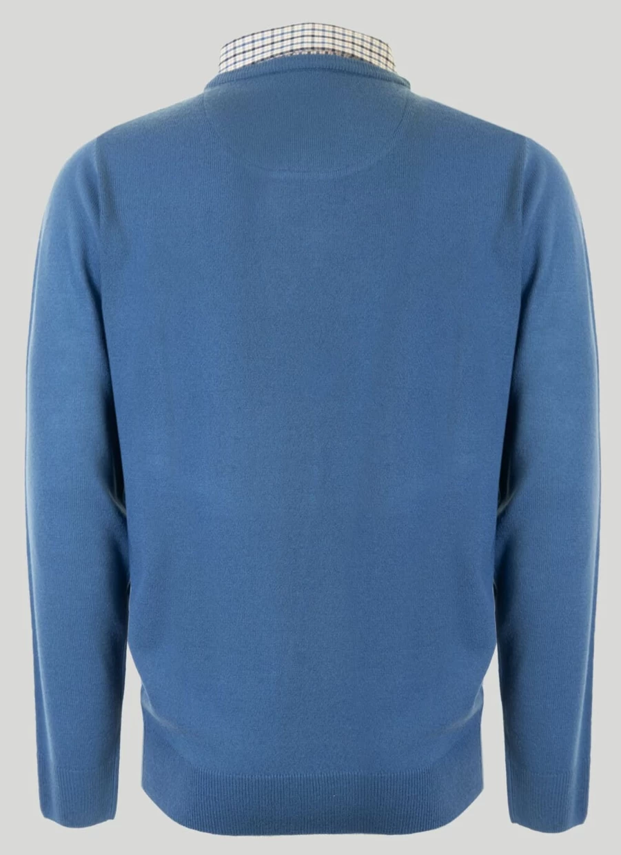 James Pringle Men's Mock Neck Fine Knit Jumper - Slim Fit Casual Pullover