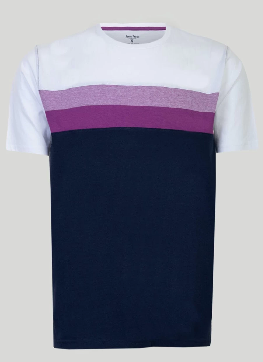James Pringle Men's Classic Crew Neck T-Shirt - Comfortable Cotton Tee for Casual Wear