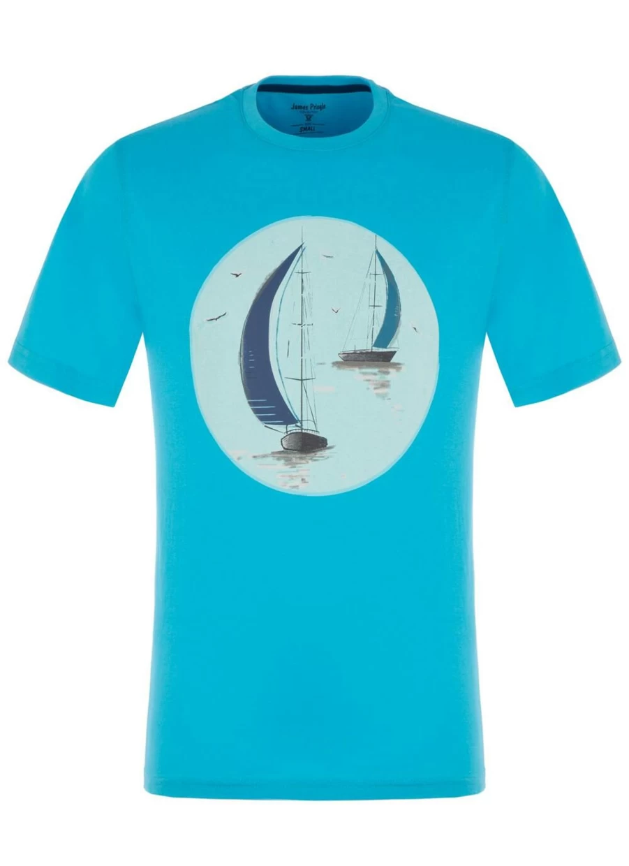 James Pringle Men's Graphic Print T-Shirt - Stylish Casual Tee for Men