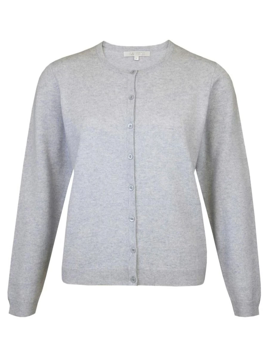 Lochmere Women's Cashmere Crew Neck Cardigan Sweater
