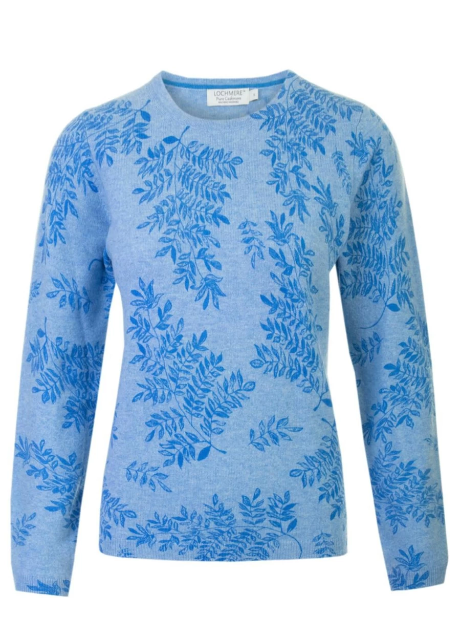 Lochmere Women's Bright Cashmere Crew Neck Sweater – Soft Luxurious Knitwear