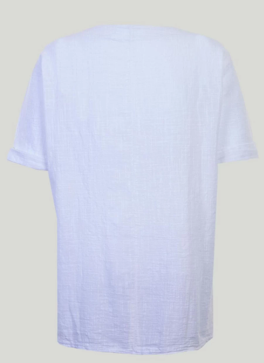 "Women's Sugar Crisp Button Top - Stylish & Comfortable Blouse"