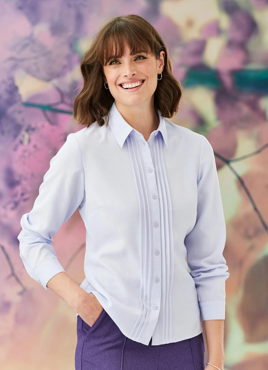 "Honor Millburn Women's Elegant Long Sleeve Blouse - Stylish Casual Top for Women"