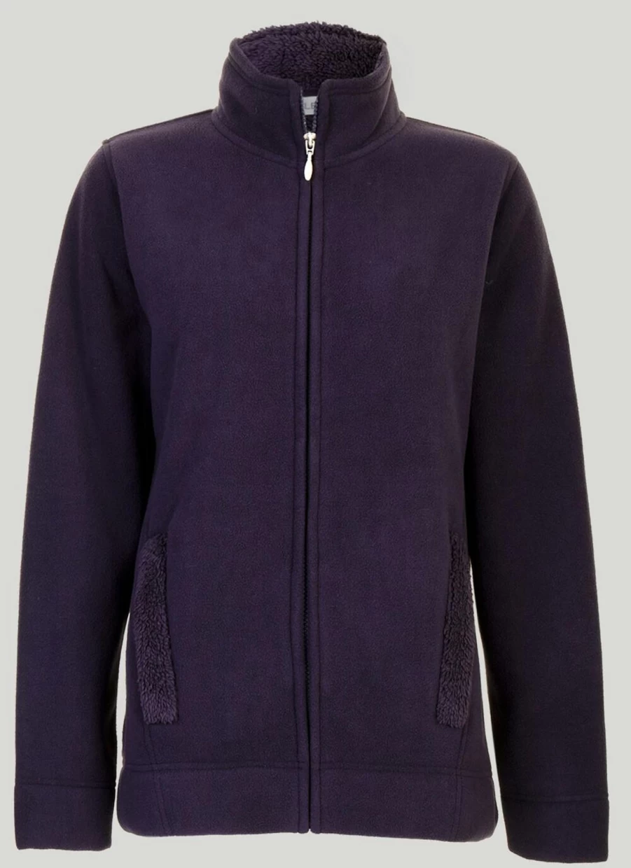 Isle Women's Navy Fleece Jacket - Cozy Winter Outerwear for Women