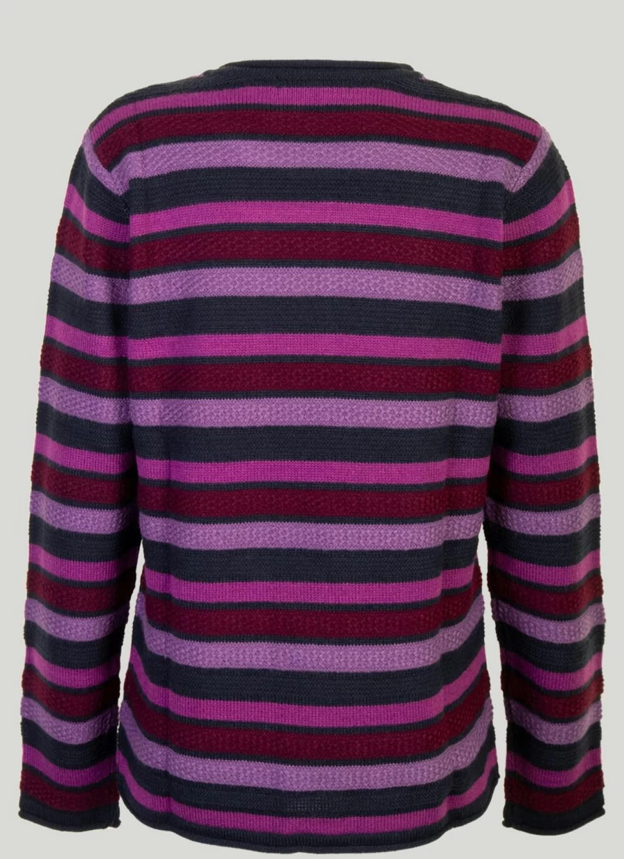 Isle Women's Stripe Jumper - Soft Knit Sweater for Casual Comfort