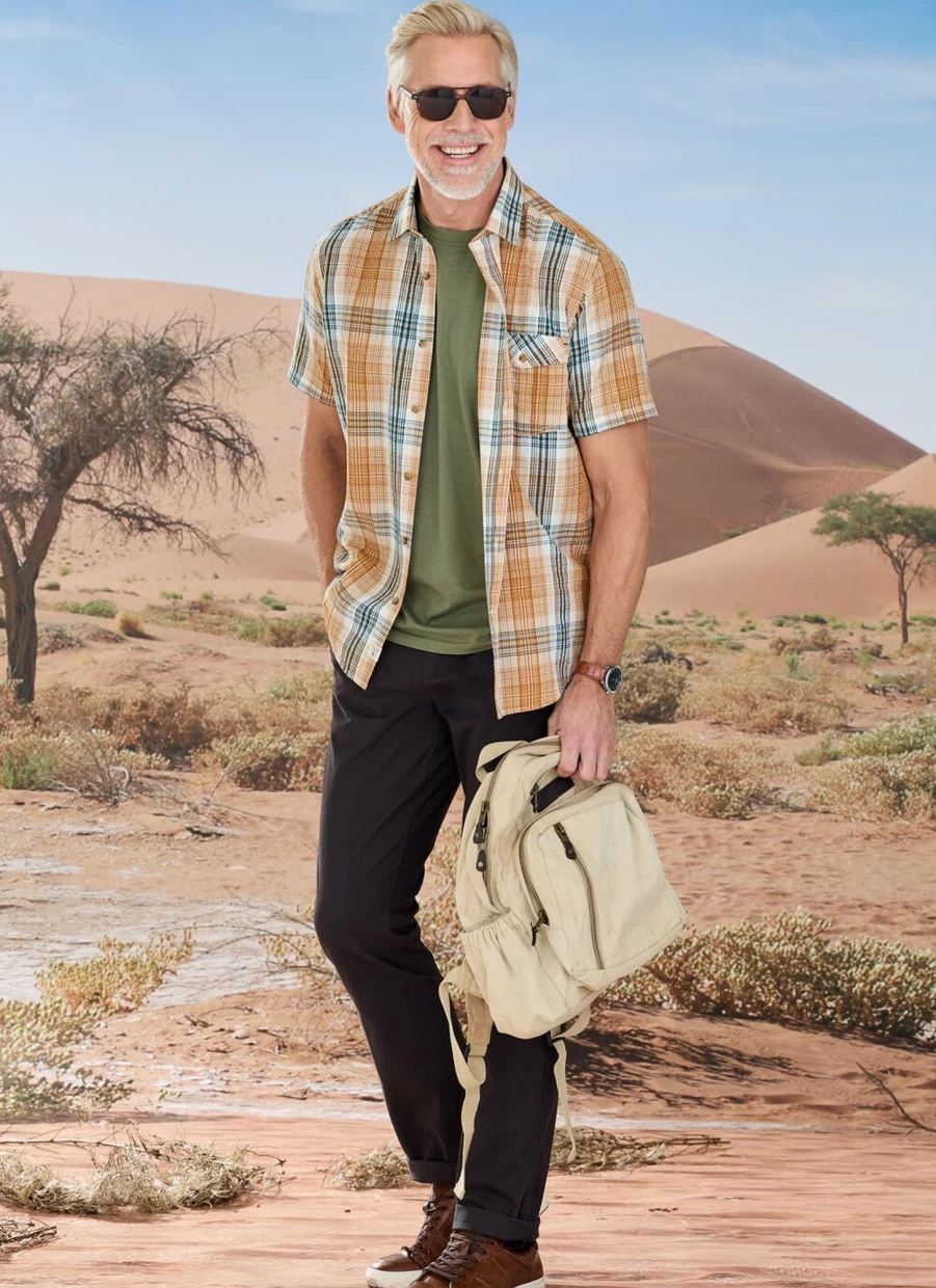 "James Pringle Men's Grey Chino Trousers | Classic Fit Casual Pants"