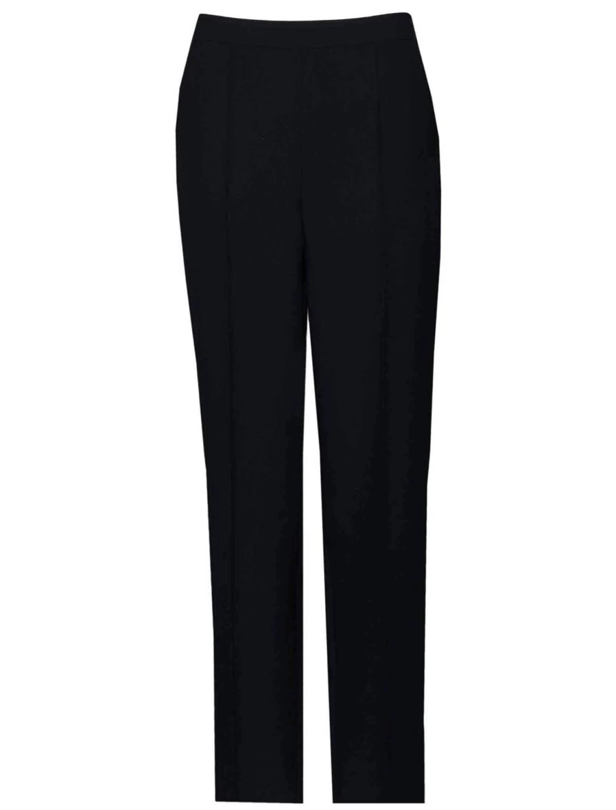 Isle Women's Black Comfort Fit Trousers - Stretch & Relaxed Fit for Everyday Wear